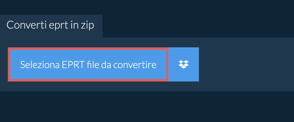 Converti eprt in zip