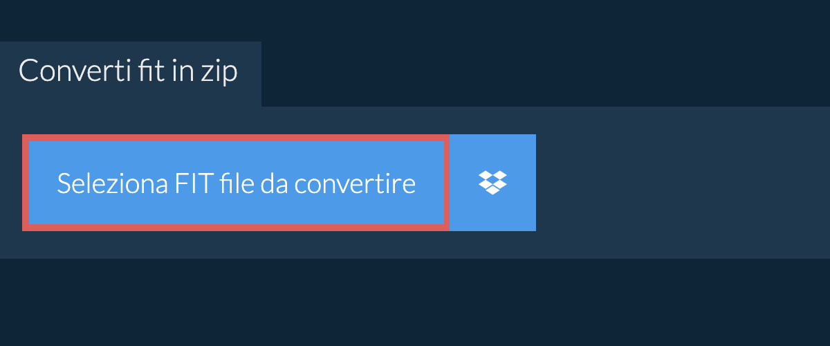 Converti fit in zip