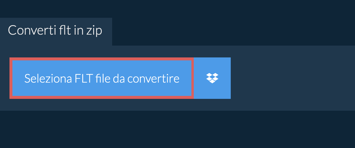 Converti flt in zip