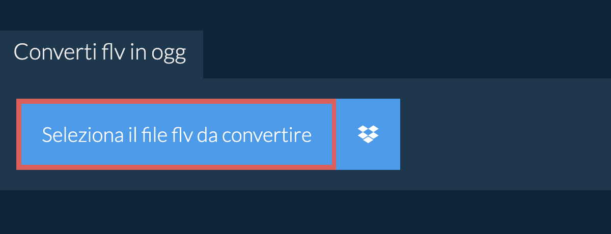 Converti flv in ogg