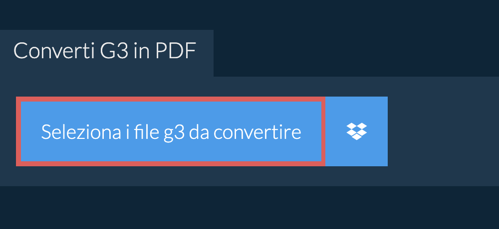 Converti g3 in pdf