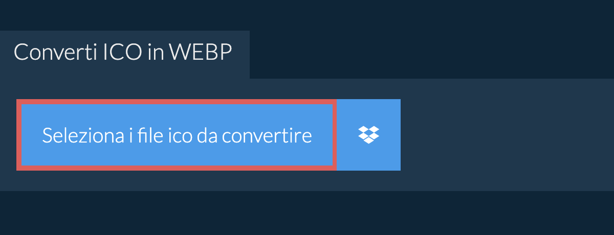 Converti ico in webp