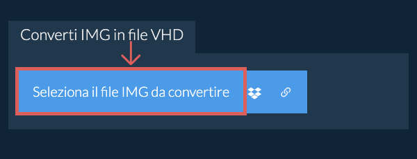 Converti IMG in file VHD