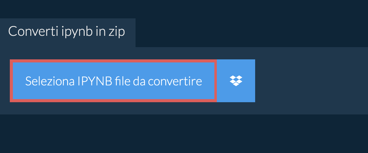 Converti ipynb in zip