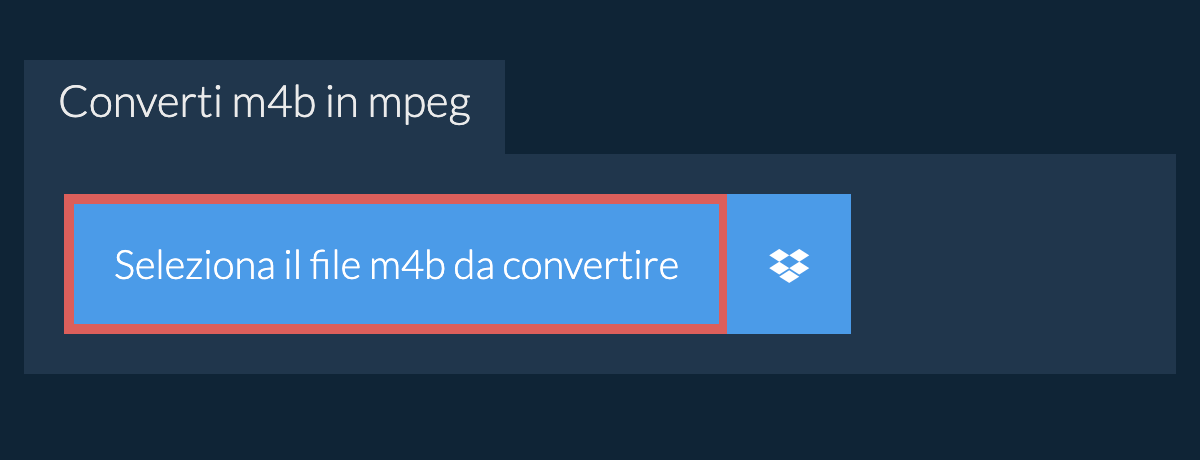 Converti m4b in mpeg