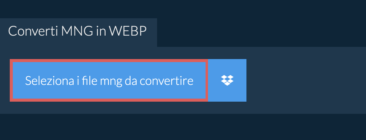 Converti mng in webp