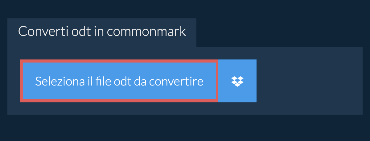 Converti odt in commonmark