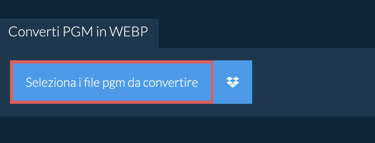 Converti pgm in webp