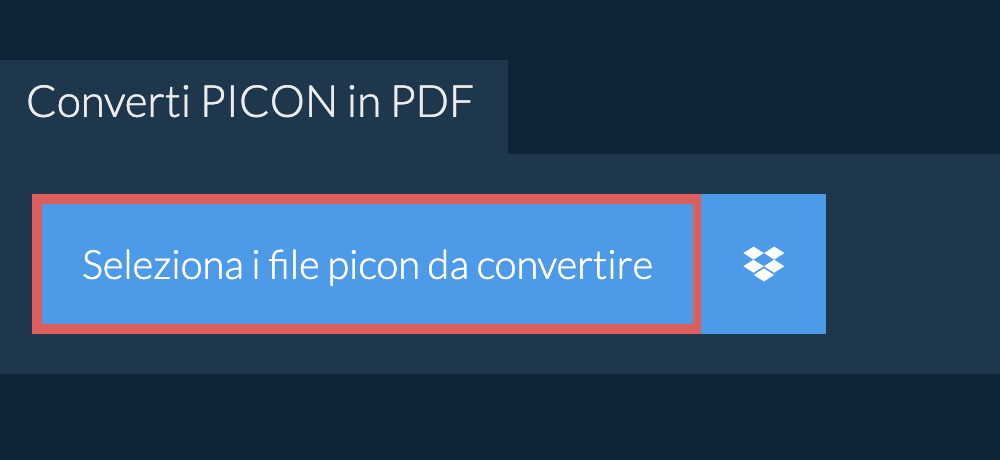 Converti picon in pdf