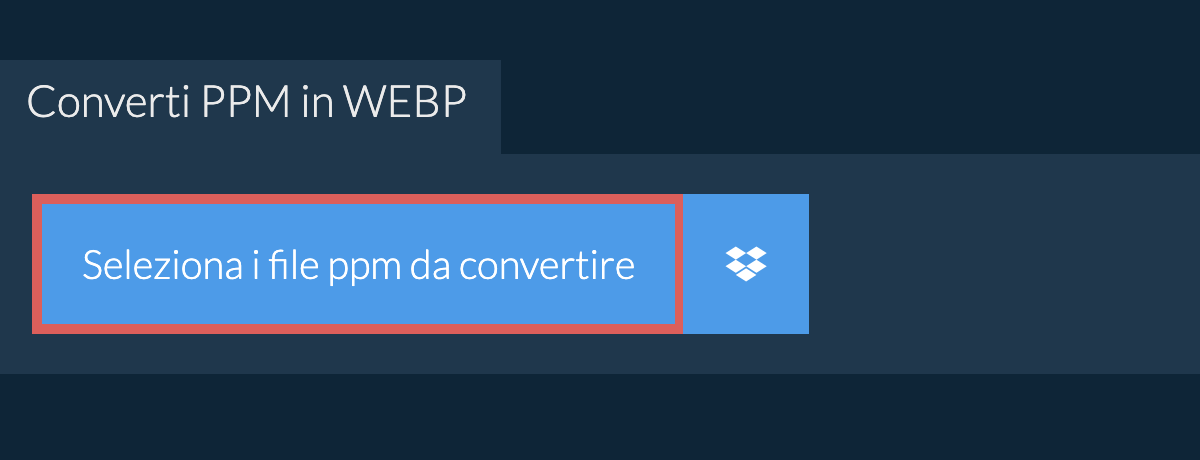 Converti ppm in webp