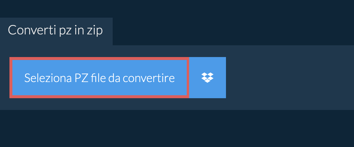 Converti pz in zip