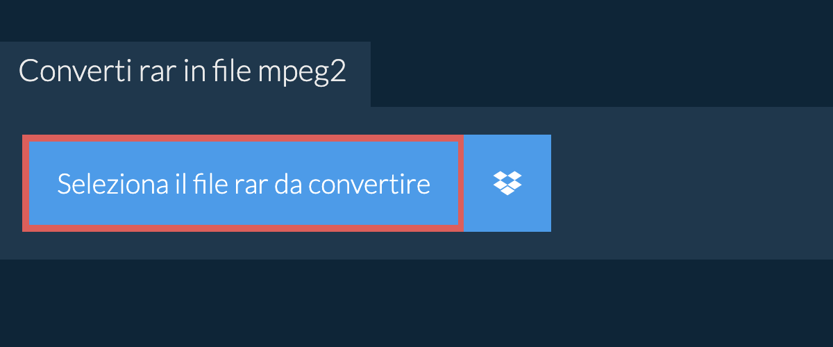 Converti rar in mpeg2