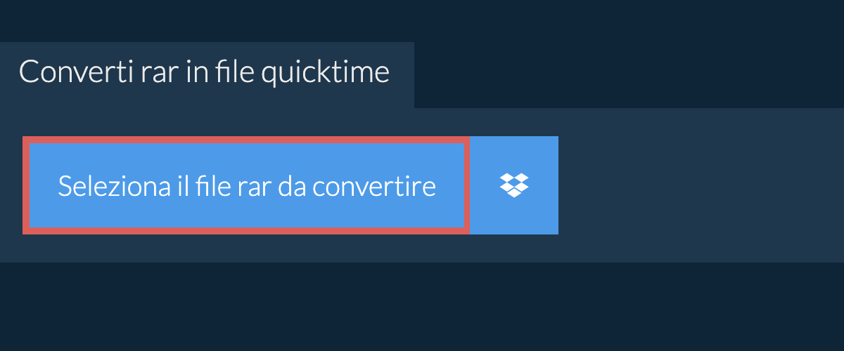 Converti rar in quicktime