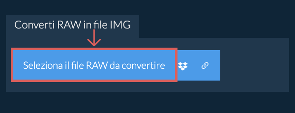 Converti RAW in file IMG