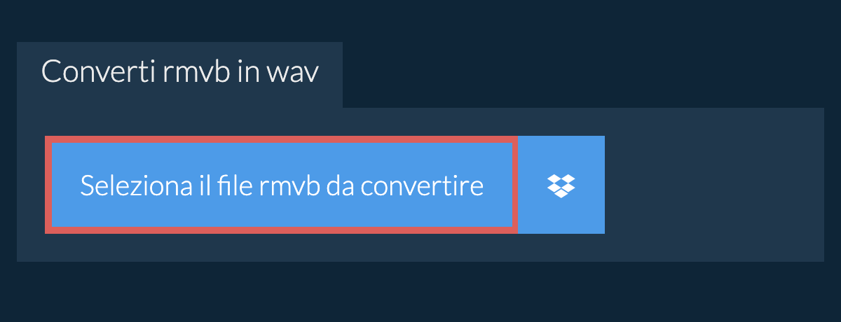 Converti rmvb in wav