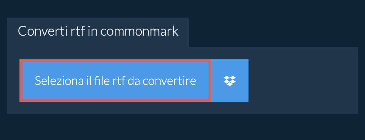 Converti rtf in commonmark