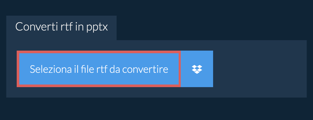 Converti rtf in pptx