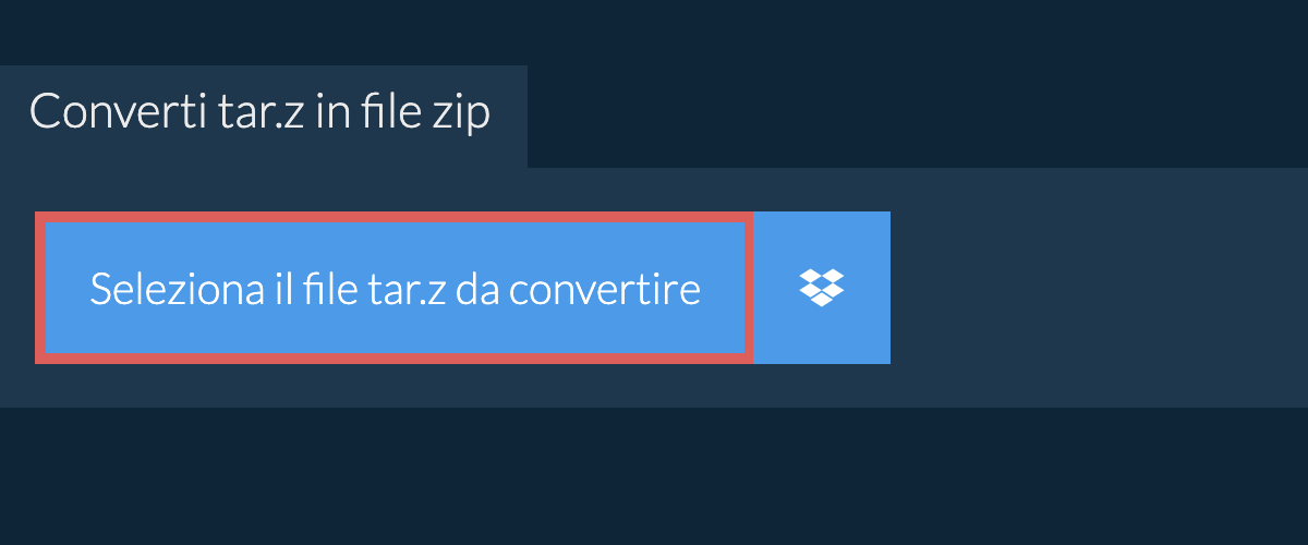 Converti tar.z in file zip
