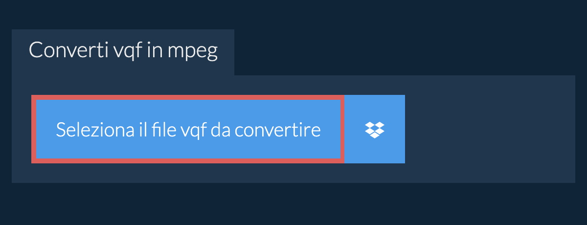 Converti vqf in mpeg