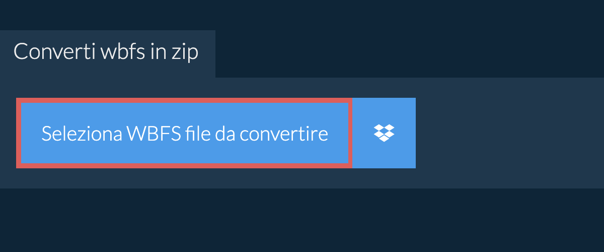 Converti wbfs in zip