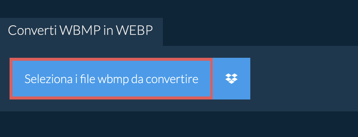 Converti wbmp in webp