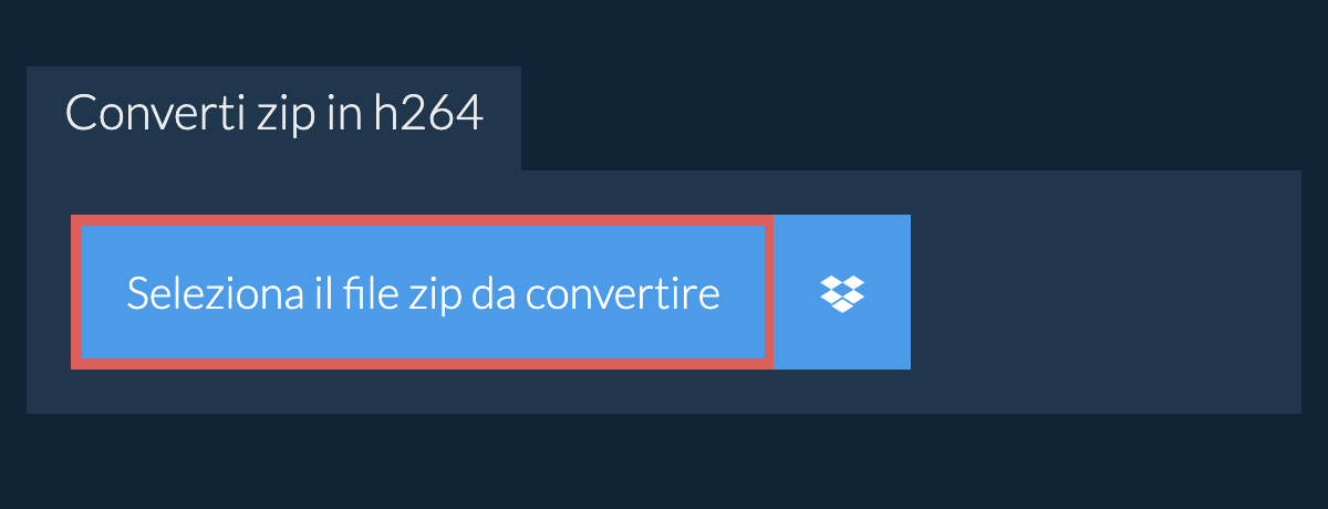 Converti zip in h264