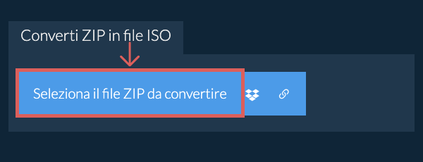 Converti ZIP in file ISO