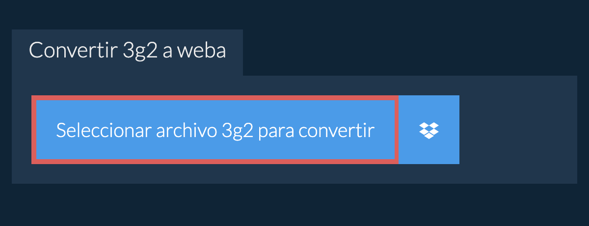 Convertir 3g2 a weba