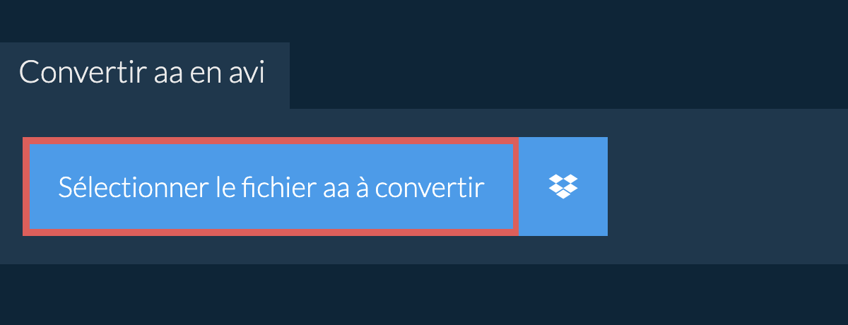 Convertir aa en avi