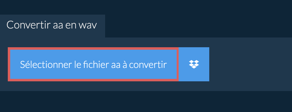 Convertir aa en wav