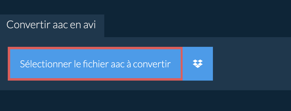 Convertir aac en avi