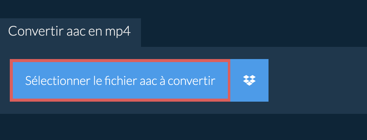 Convertir aac en mp4