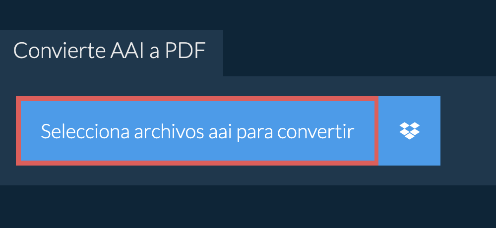 Convierte aai a pdf