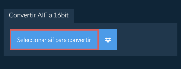 Seleccionar aif para convertir
