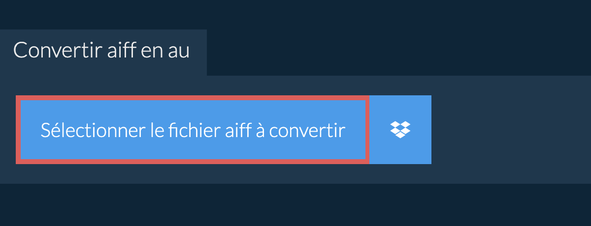 Convertir aiff en au