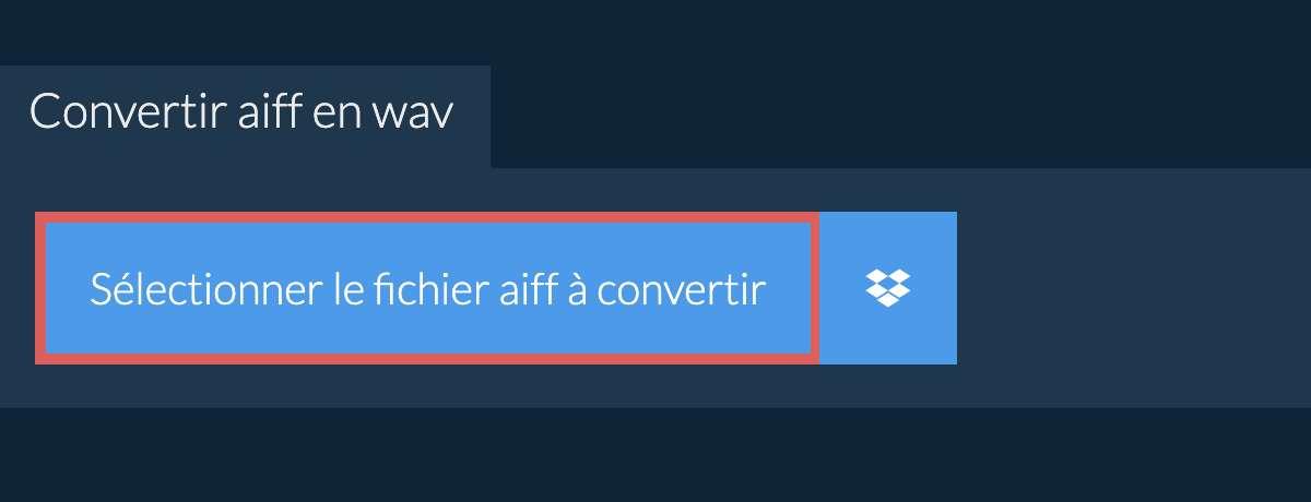 Convertir aiff en wav