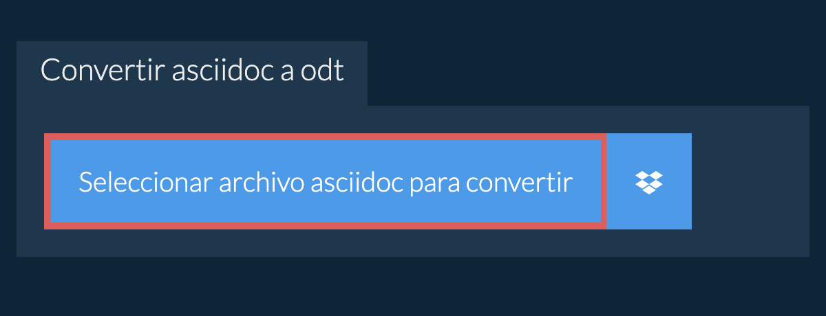 Convertir asciidoc a odt