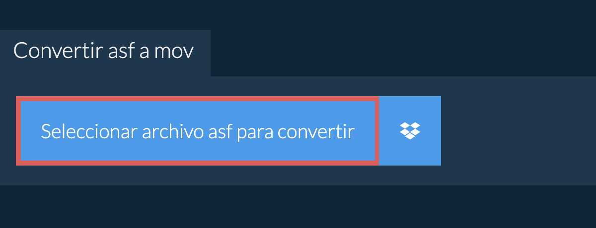 Convertir asf a mov