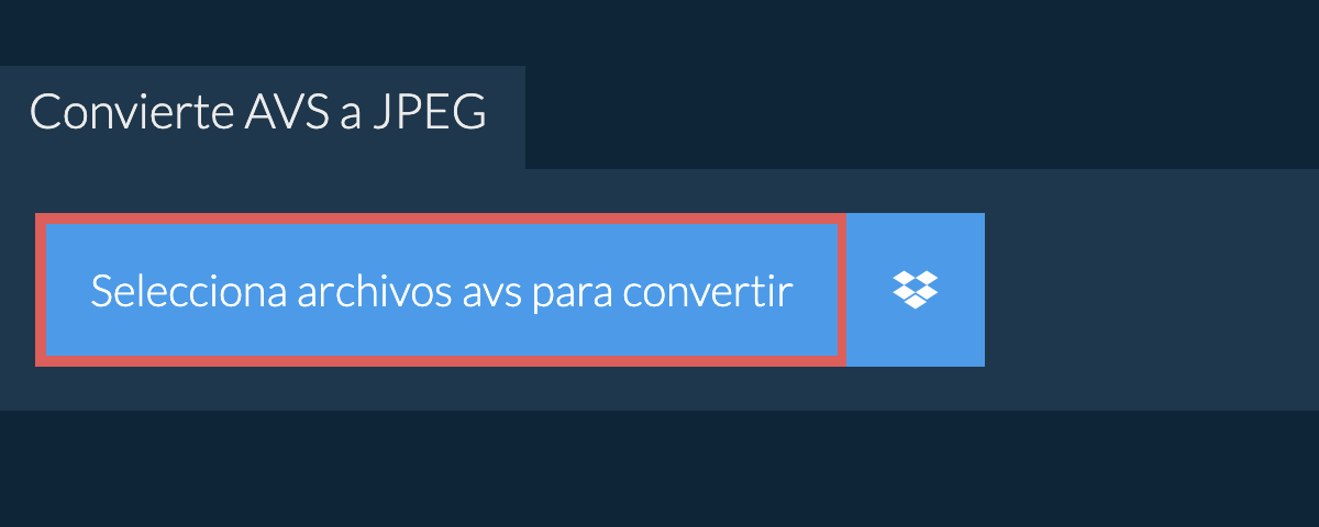 Convierte avs a jpeg