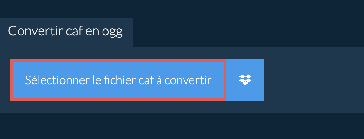 Convertir caf en ogg
