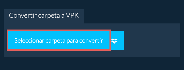 Convertir carpeta a VPK