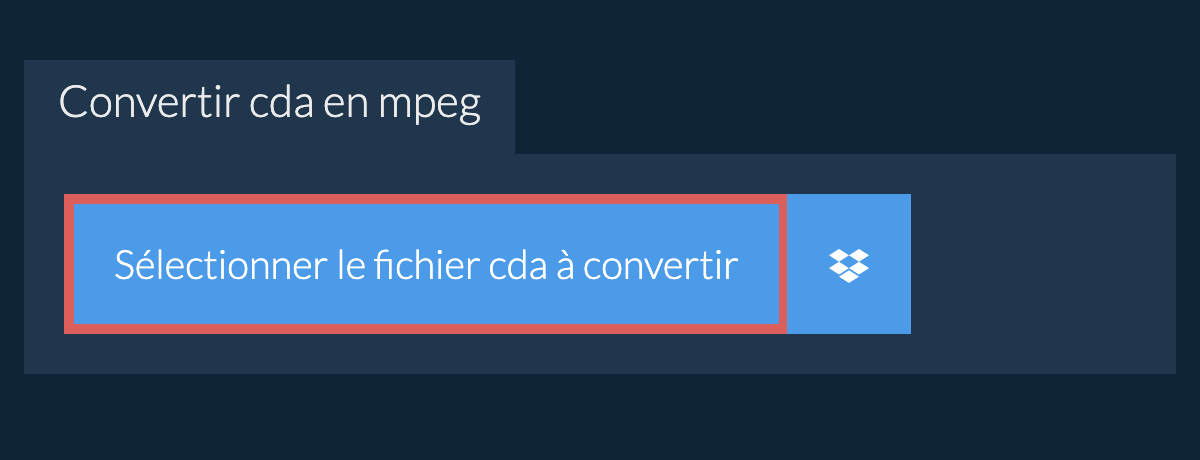 Convertir cda en mpeg