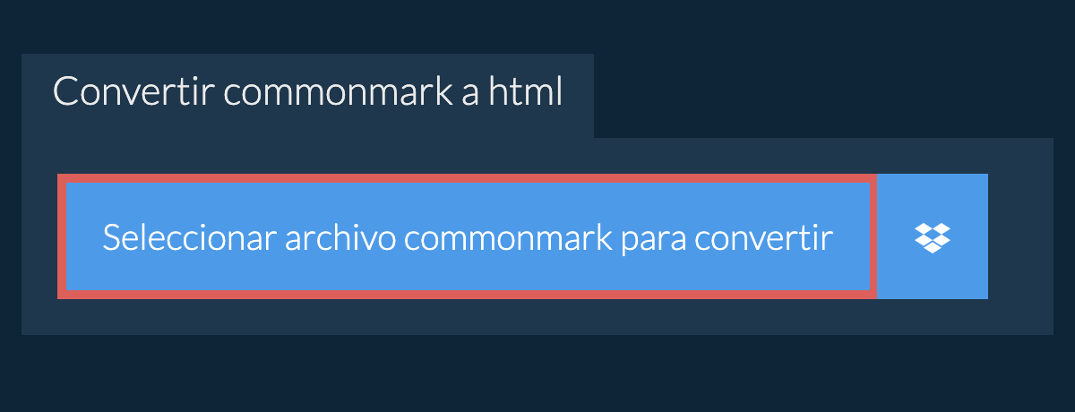 Convertir commonmark a html