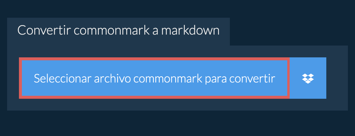 Convertir commonmark a markdown