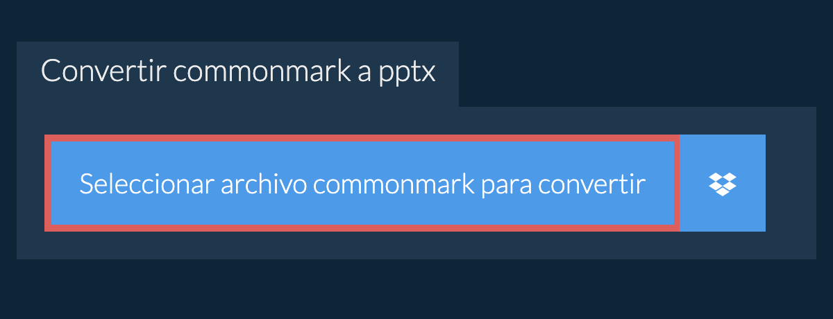 Convertir commonmark a pptx