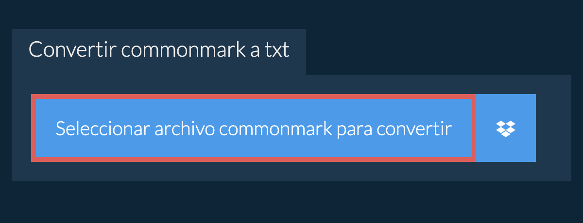 Convertir commonmark a txt