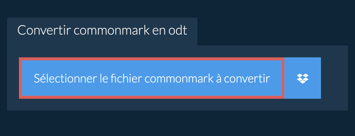 Convertir commonmark en odt
