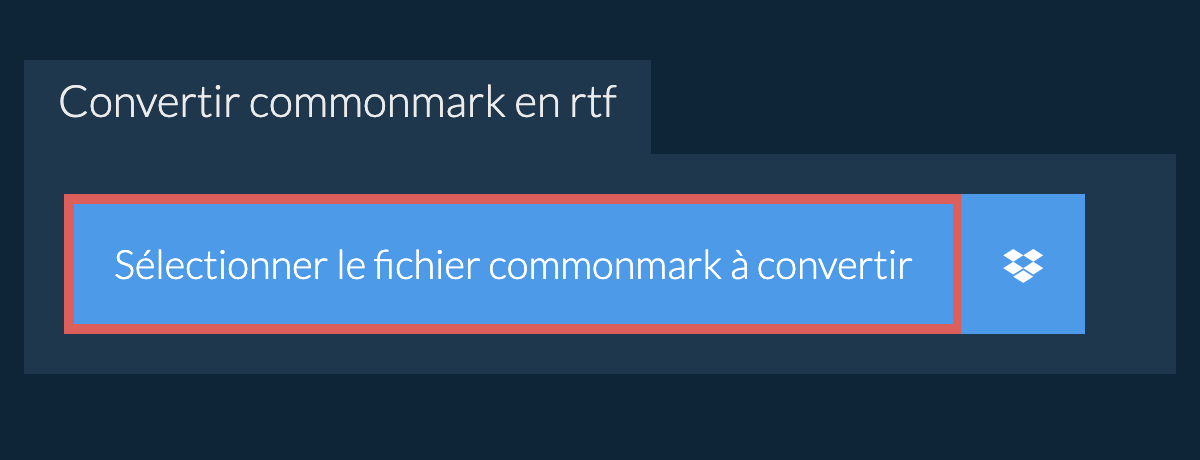 Convertir commonmark en rtf