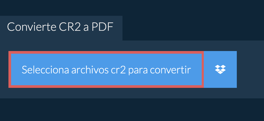 Convierte cr2 a pdf