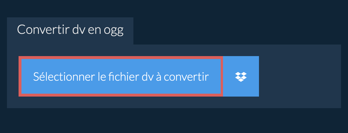 Convertir dv en ogg